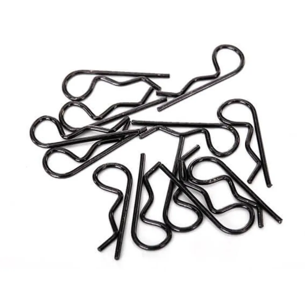 Clips De Carrosserie Noir 1/16 Taille Standard (12) Long. 20Mm - Traxxas - Traxxas