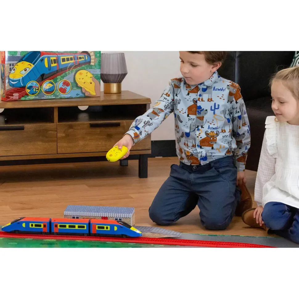 Coffret Playtrains : Circuit de train à piles télécommandé : Flash The Local Express - Jouef