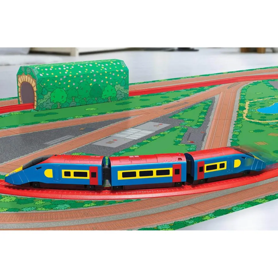 Coffret Playtrains : Circuit de train à piles télécommandé : Flash The Local Express - Jouef