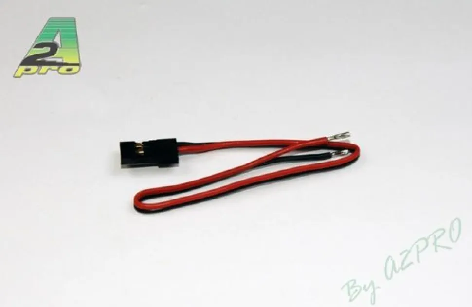 Cordon accu mâle JR 17cm - câble 0.30mm² A2PRO - A2Pro