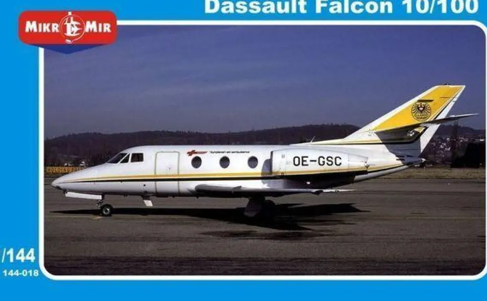 Dassault Falcon 10/100 - 1:144e - Micro Mir AMP - Micro Mir AMP