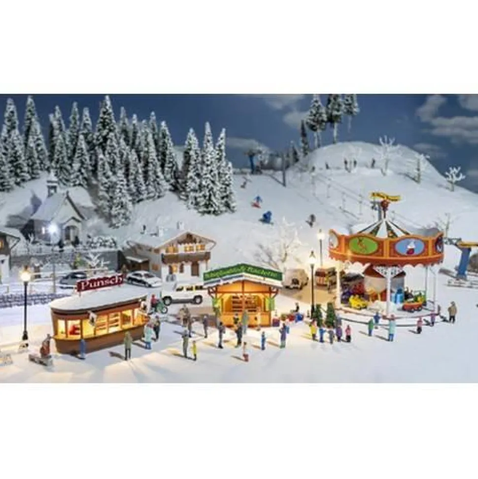 Décor : Coffret Marché de Noël - Époque IV - Faller