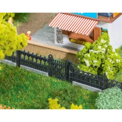 Décor pour Modélisme HO : clôtures en fer - Faller