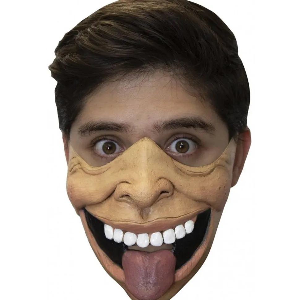 Demi-Masque Sourire et langue - RueDeLaFete