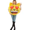 Déguisement Emoji® CHAT coeur, adulte - RueDeLaFete