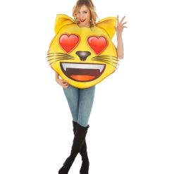 Déguisement Emoji® CHAT coeur, adulte - RueDeLaFete