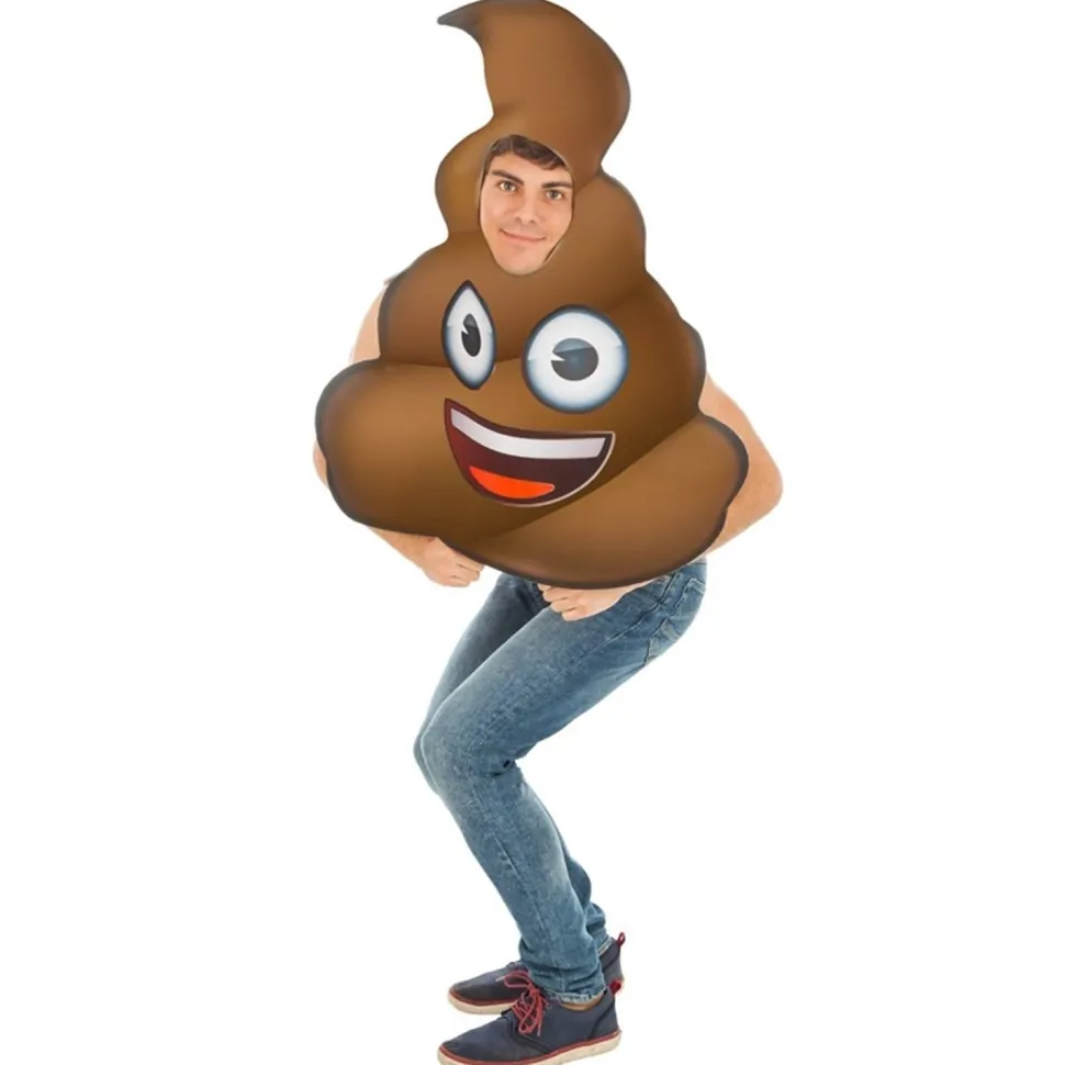 Déguisement Emoji® Crotte adulte - RueDeLaFete