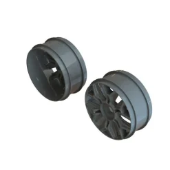 1/8e Buggy Wheel 17mm Hex Gun Metal (2) - Arrma - ARRma