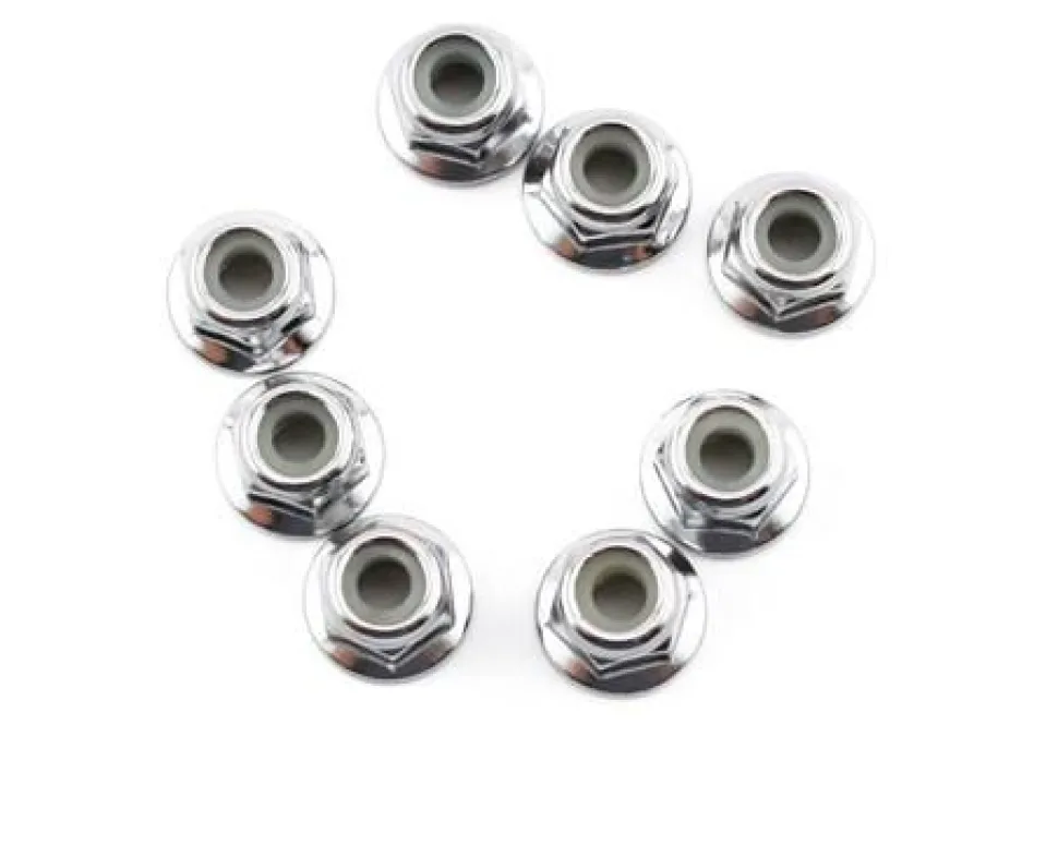 Ecrous Nylstop Acier Epaules 4Mm (8) - Traxxas