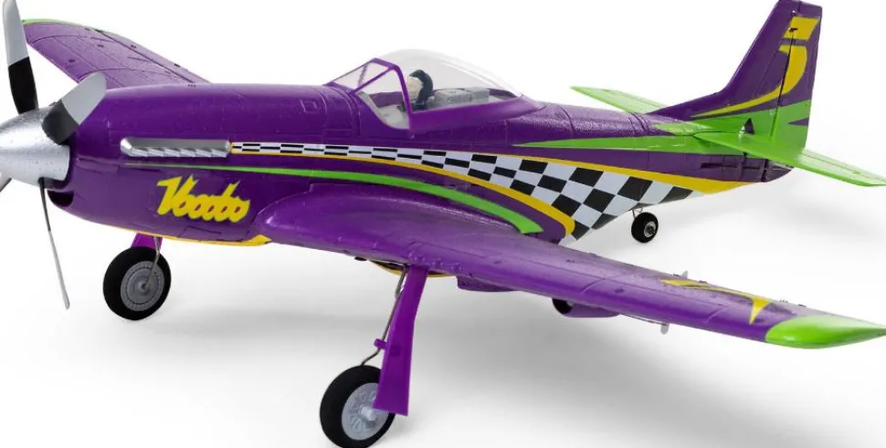 E-Flite UMX P-51D Voodoo BNF Basic 493mm avec AS3X et SAFE Select - E-flite