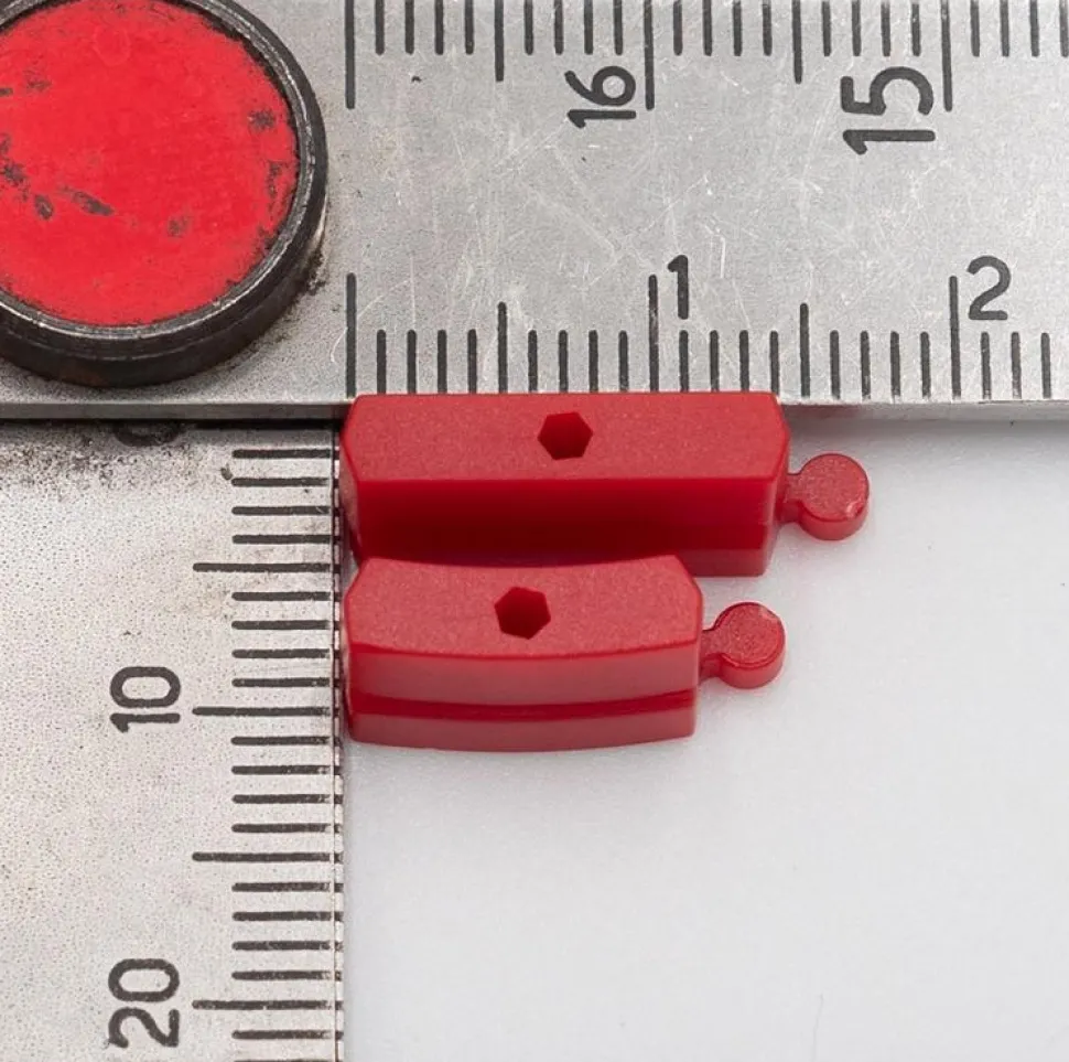 Elements de rail en plastique Rouge pour piste turbo Racing (50 pcs) - Turbo Racing