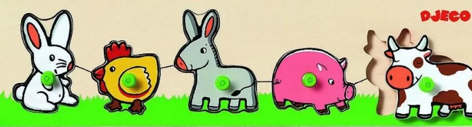 Encastrement 5 pièces en bois - Ferme - Djeco