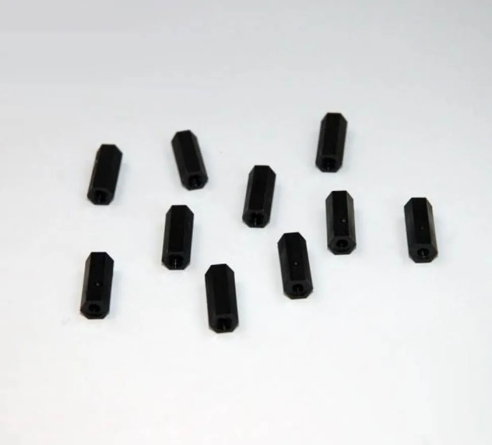 Entretoise nylon noir femelle-femelle M3x15 (10pcs) A2PRO - A2Pro