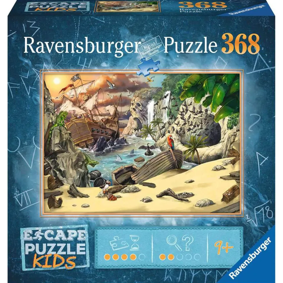 Escape puzzle Kids 368 pièces : L'aventure des pirates - Ravensburger