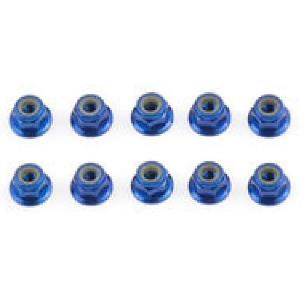 Factory Team Bleu 4Mm Locknut - Associated - Team Associated