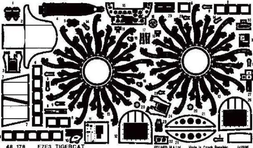 F7F-3 Tigercat - 1:48e - Eduard Accessories - Eduard