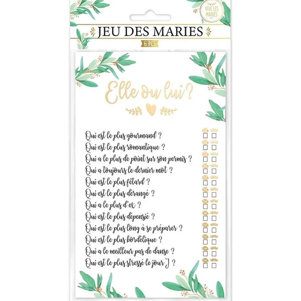 Fiches Enquête mariés Elle OU Lui - RueDeLaFete