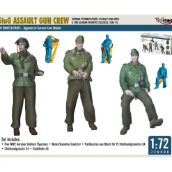 Figurines : équipage de canon d'assaut - Mirage Hobby