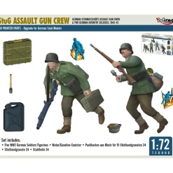 Figurines : équipage de canon d'assaut - Mirage Hobby