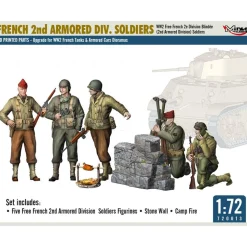Figurines : Soldats de la 2ème division blindée française - Mirage Hobby