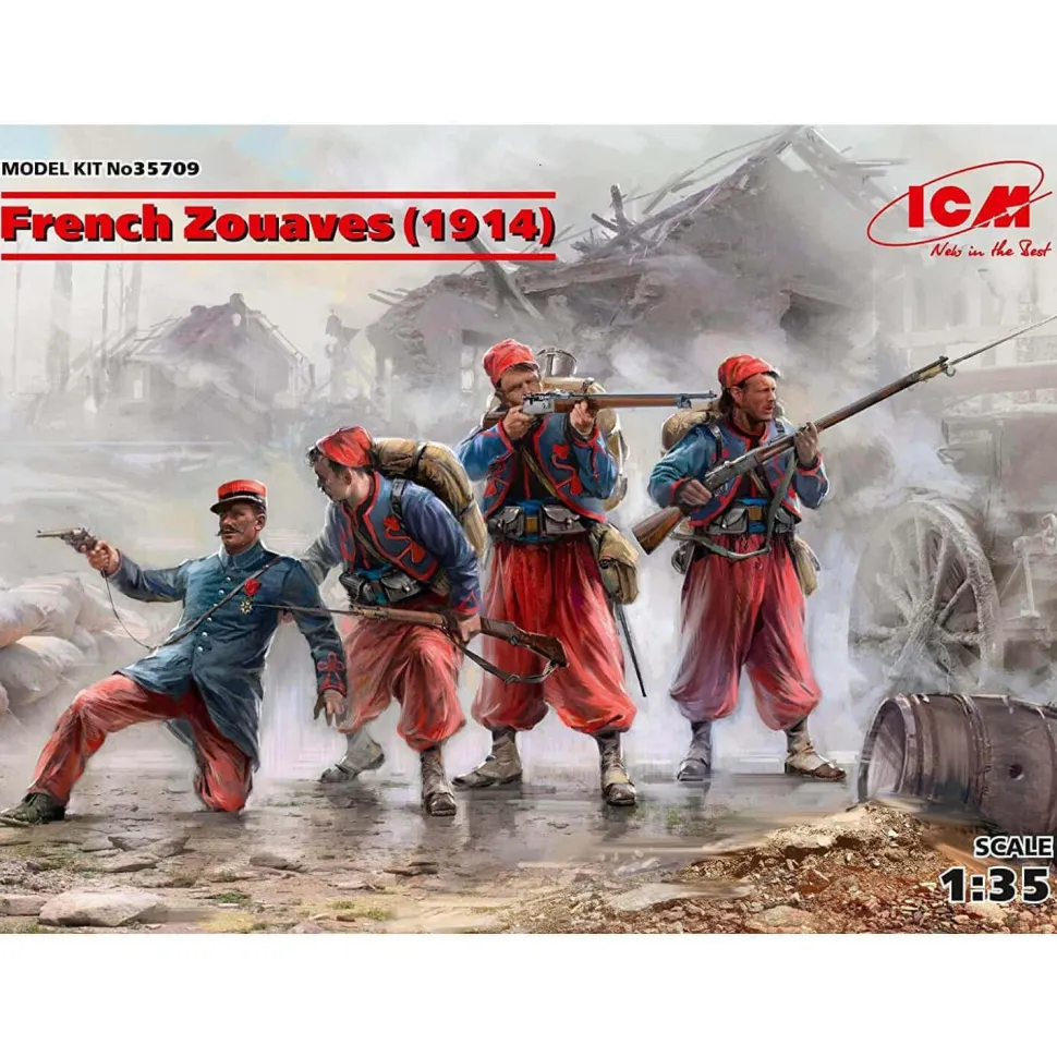 Figurines : Zouaves français (1914) - ICM
