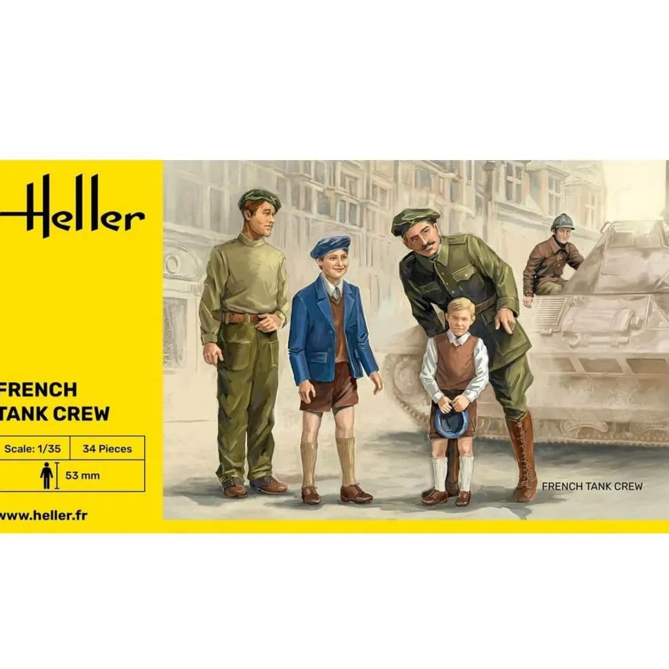 Figurines de Guerre : Equipage de char français - Heller