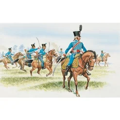 Figurines Guerres napoléoniennes : Hussards Français - Italeri