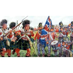 Figurines Guerres napoléoniennes : Infanterie britannique et écossaise - Italeri