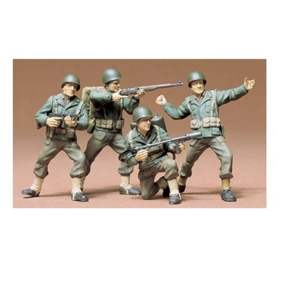 Figurines maquettes Infanterie Us 2ème GM - Tamiya
