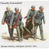 Figurines 2ème Guerre Mondiale : Infanterie allemande : Evacuation d'un blessé : Stalingrad Automne - Master Box