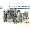 Figurines 2ème Guerre Mondiale : Pilote et mécaniciens Luftwaffe 1939-1945 - ICM