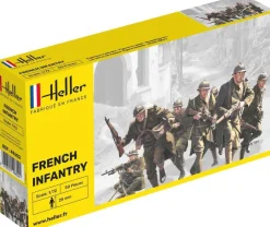 Figurines 2ème Guerre Mondiale : Infanterie française - Heller
