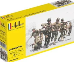 Figurines 2ème Guerre Mondiale : Infanterie US - Heller
