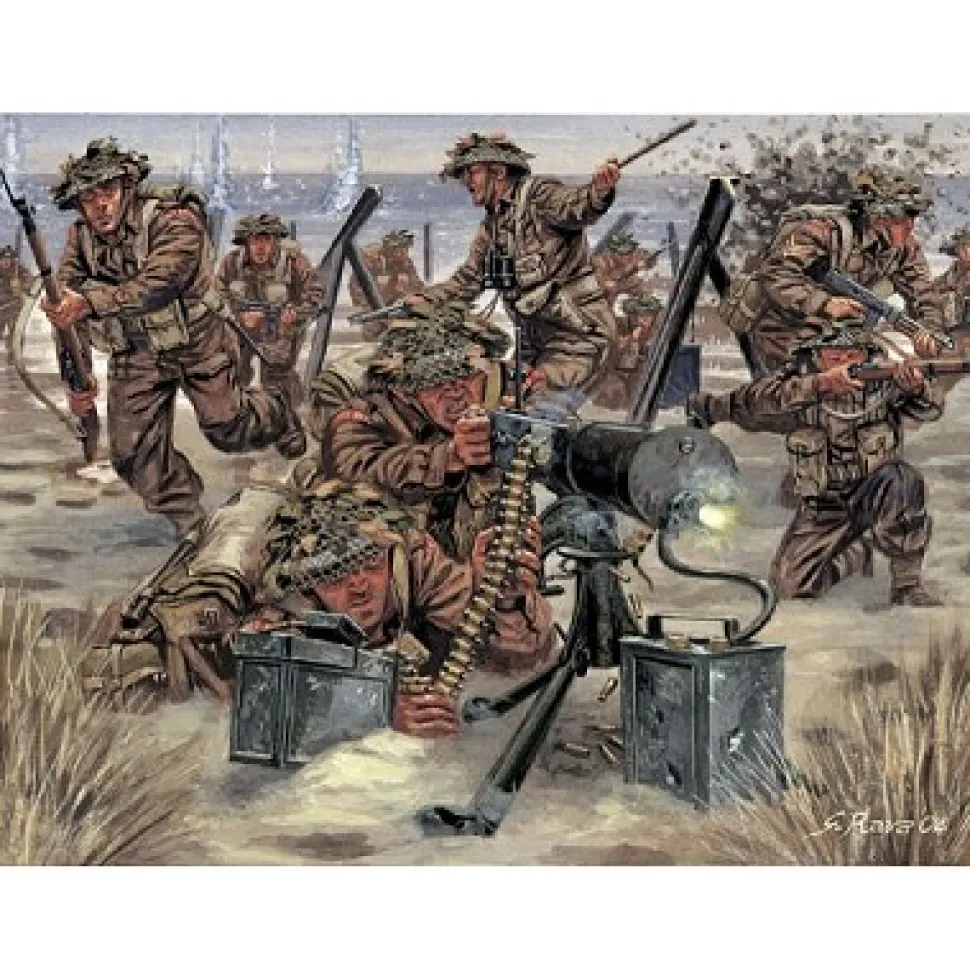 Figurines 2ème Guerre Mondiale : Artillerie Britannique - Italeri