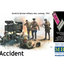 Figurines 2ème guerre mondiale : L'accident, opération Barbarosa été 1941 - Master Box
