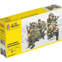 Figurines 2ème Guerre Mondiale : Commandos Britanniques - Heller