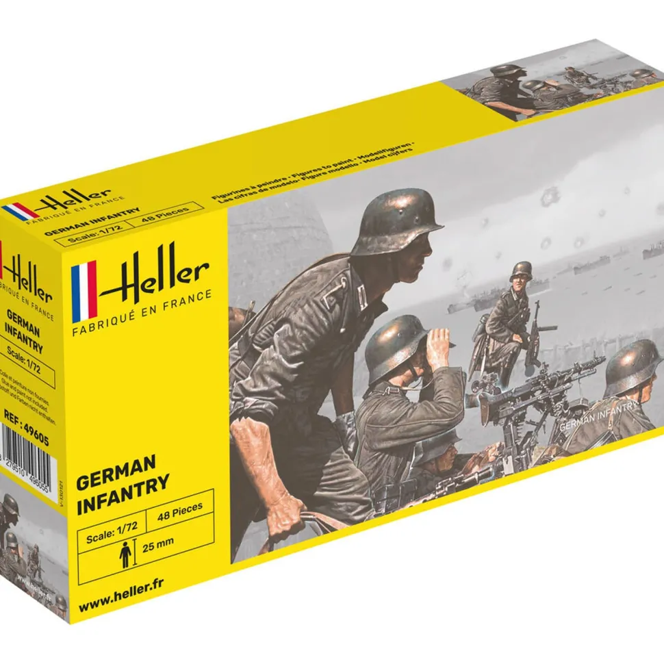Figurines 2ème Guerre Mondiale : Infanterie Allemande - Heller