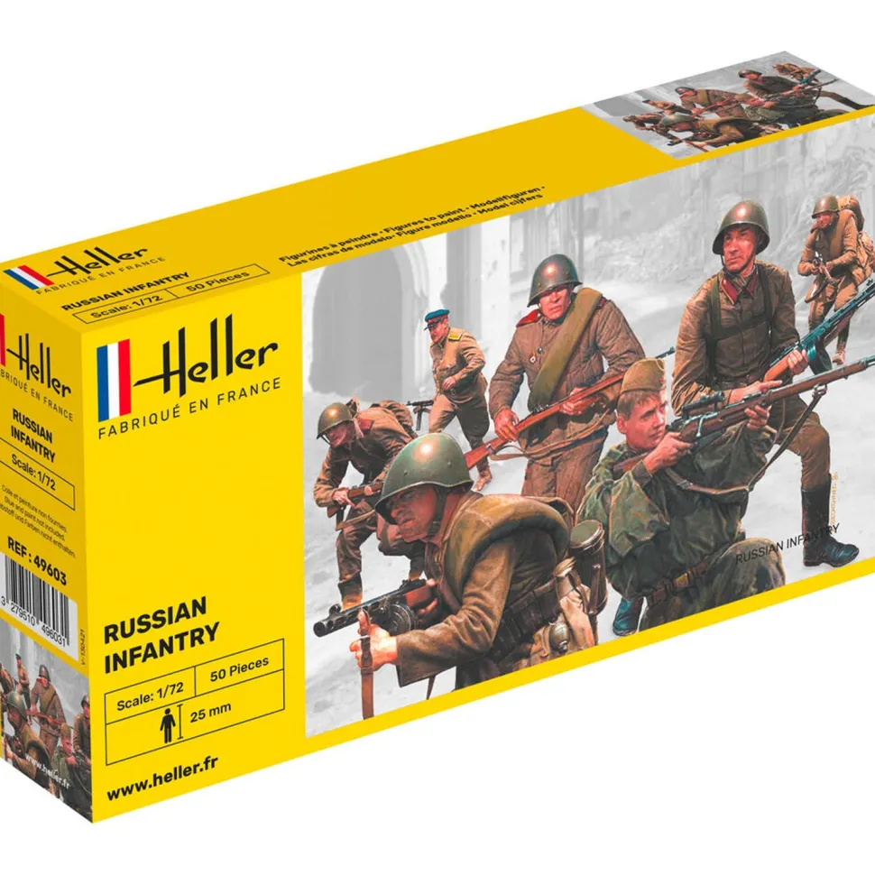 Figurines 2ème Guerre Mondiale : Infanterie russe - Heller