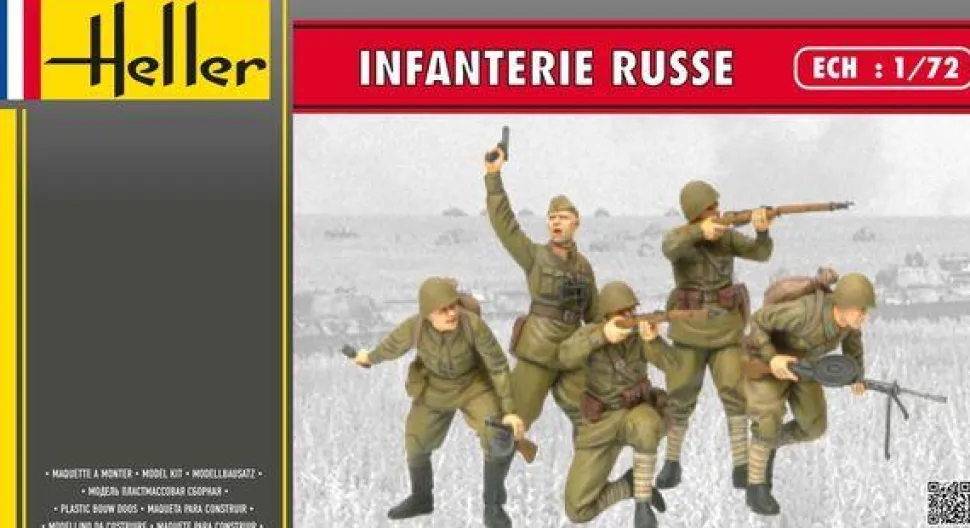 Figurines 2ème Guerre Mondiale : Infanterie russe - Heller
