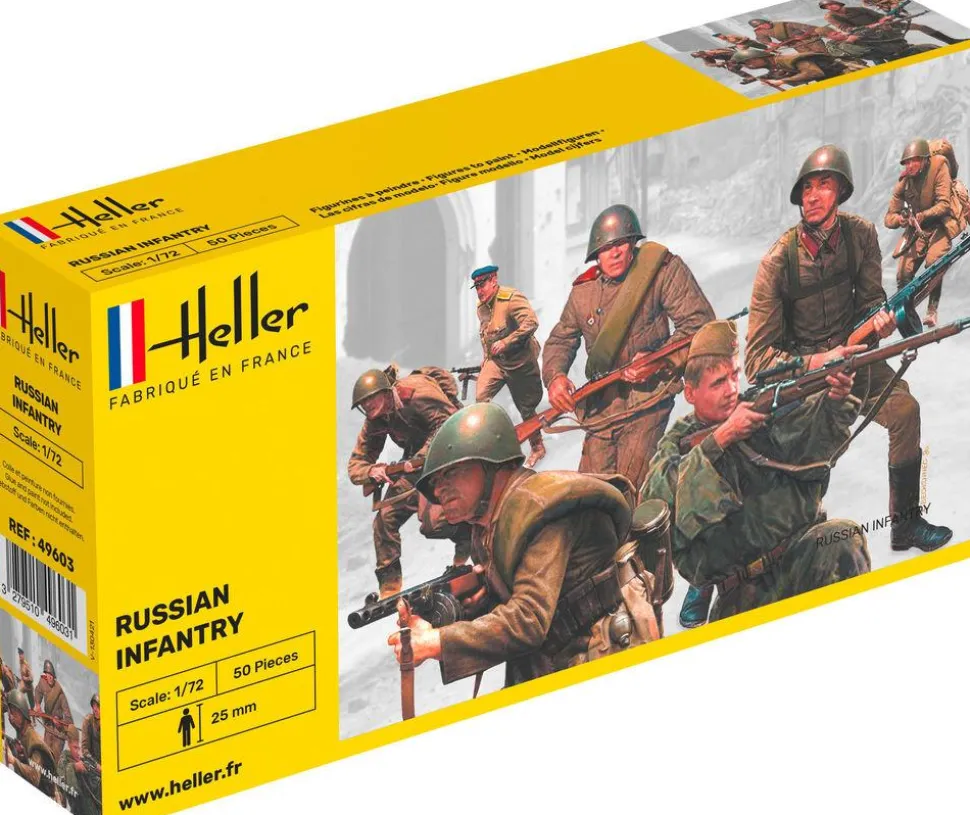 Figurines 2ème Guerre Mondiale : Infanterie russe - Heller