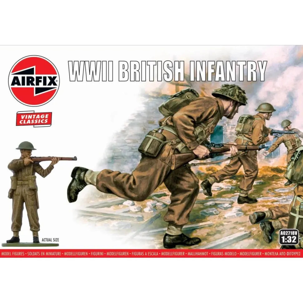 Figurines 2ème Guerre Mondiale : Vintage Classics : WWII British Infantry - Airfix