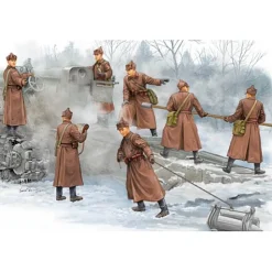 Figurines 2ème Guerre Mondiale : Artilleurs soviétiques en action 1939-1941 - Trumpeter