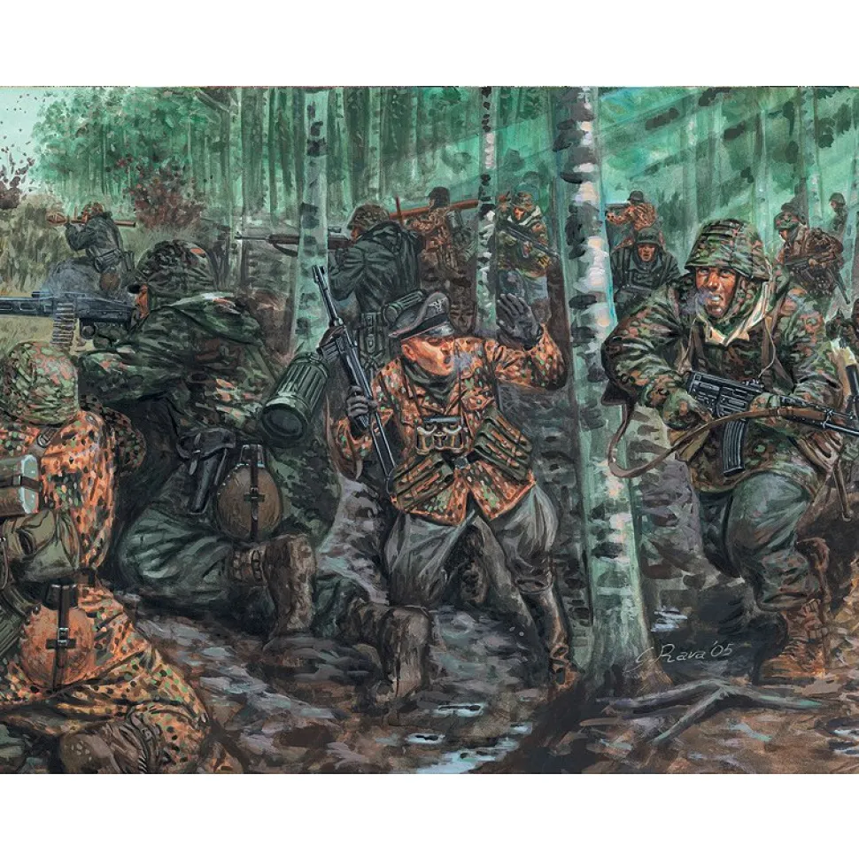 Figurines 2ème Guerre Mondiale : Troupes d'élite allemandes - Italeri