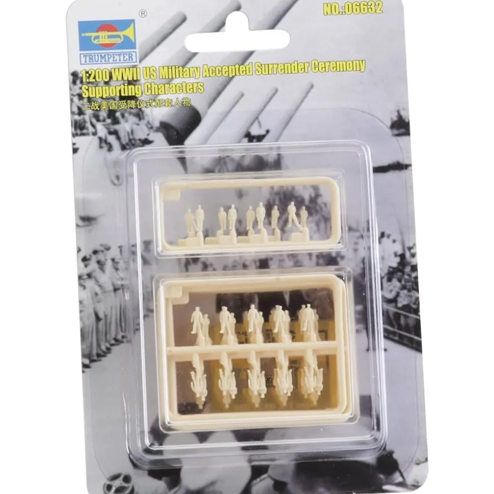 Figurines militaires : Ensemble figurines pour saynète réddition du Japon pour navire MISSOURI 1945 - Trumpeter
