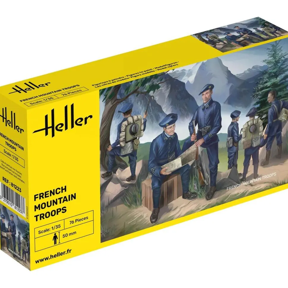 Figurines militaires : Chasseurs alpins - Heller