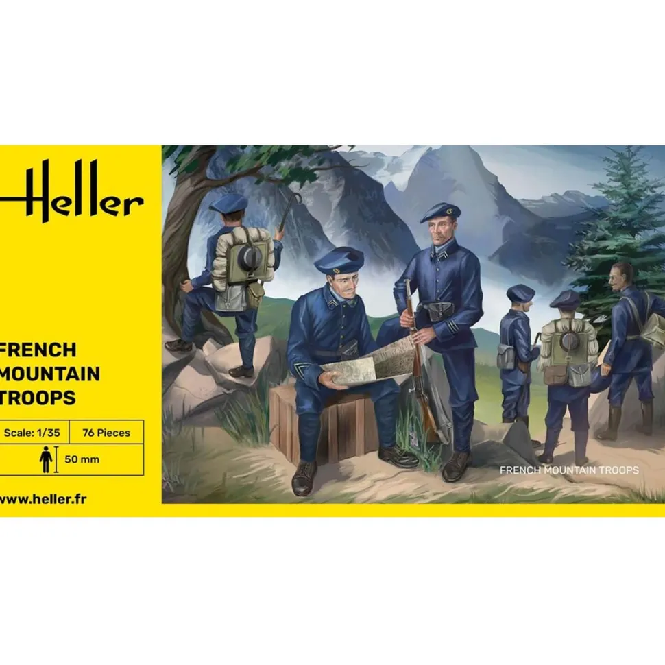 Figurines militaires : Chasseurs alpins - Heller