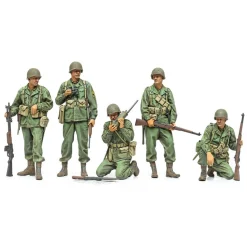 Figurines militaires : Groupe d'éclaireurs U.S. Seconde Guerre mondiale - Tamiya