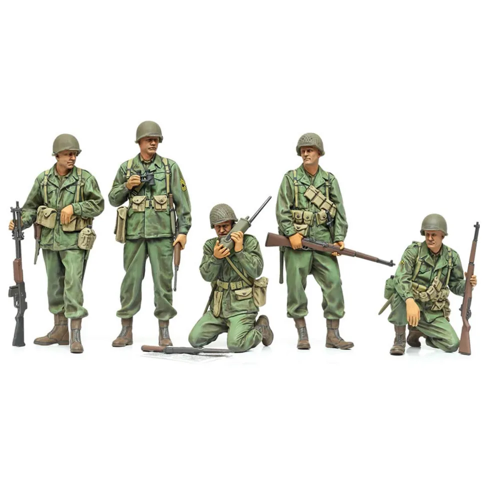 Figurines militaires : Groupe d'éclaireurs U.S. Seconde Guerre mondiale - Tamiya
