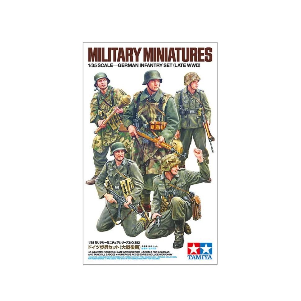 Figurines militaires : Infanterie Allemande Fin Seconde Guerre Mondiale - Tamiya