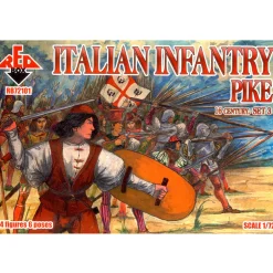 Figurines militaires : Infanterie italienne XVIe siècle : Piquiers - Red Box